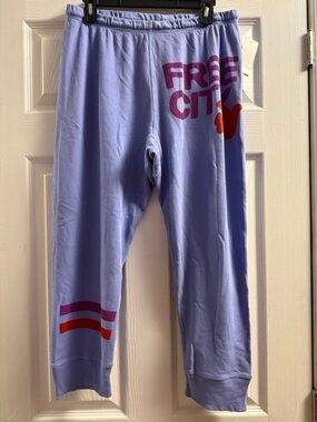 🆕 FREECITY Lightweight Three-Quarter Length Sweatpants Size XL